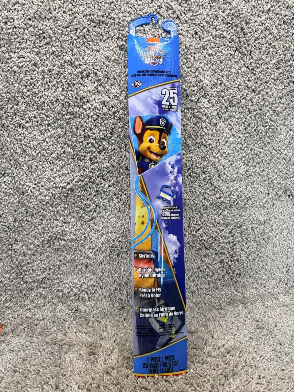 WindNSun Paw Patrol Chase Deluxe Nylon Diamond Kite 25 Inch